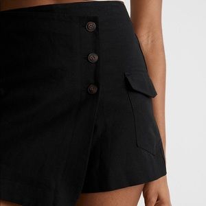 NWT Madewell Linen-Cotton Blend Cargo Mini Skort